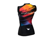 Maillot de ciclismo indoor sin mangas "Good Vibes " 